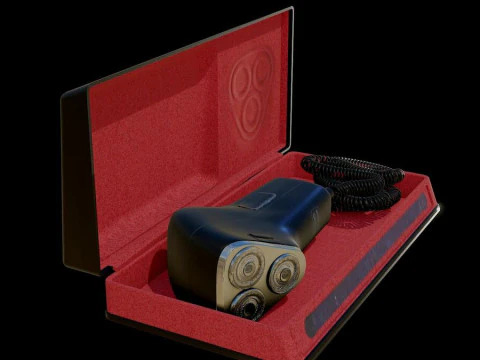 Old Shaver with box 3D Model