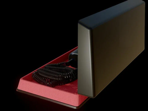 Old Shaver with box 3D Model