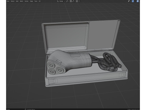Old Shaver with box 3D 模型