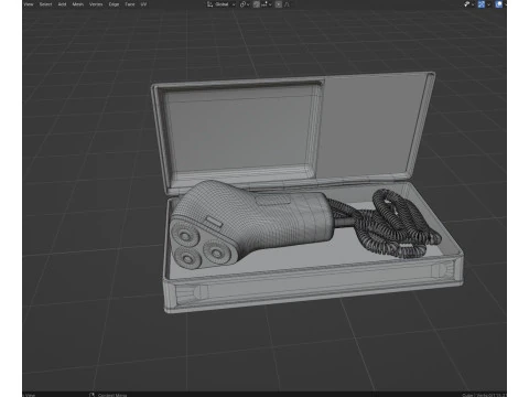 Old Shaver with box 3D Model