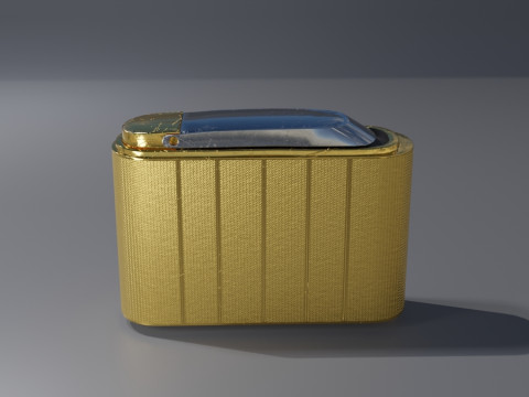 Gold Lighter Model 3D