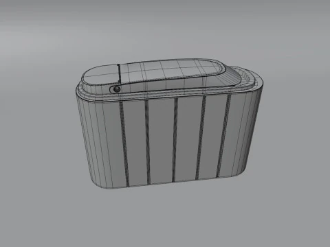 Gold Lighter 3D Model