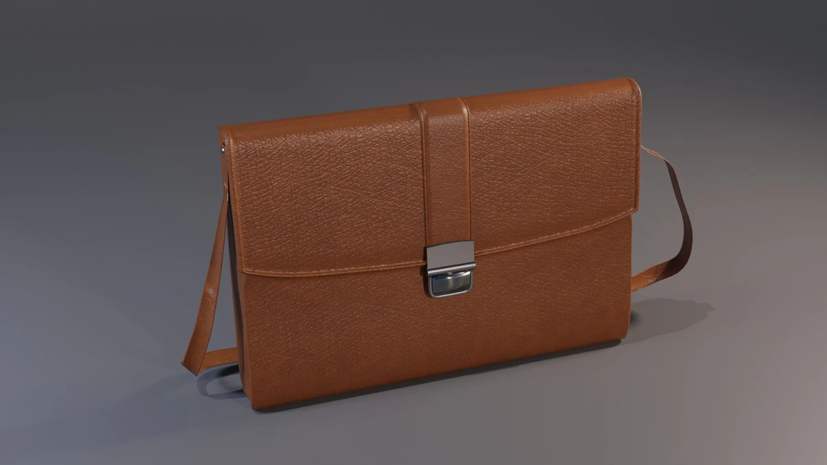 Old Style Bag 3D Model .c4d .max .obj .3ds .fbx .stl .blend
