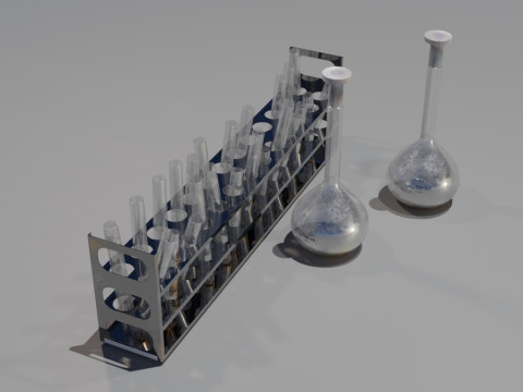 Test Tubes 3D Model