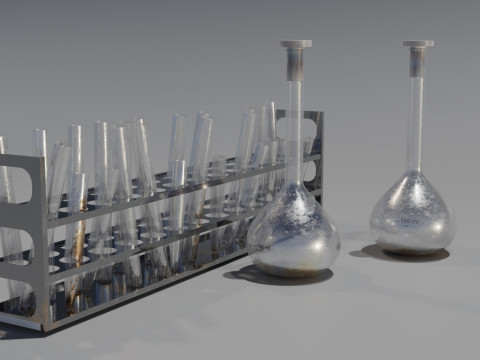 Test Tubes 3D Model