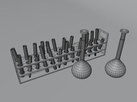 Test Tubes 3D Model