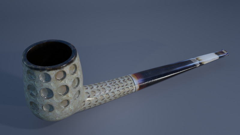 Meerschaum Carved Pipe Modelo 3D .c4d .max .obj .3ds .fbx .stl .blend 