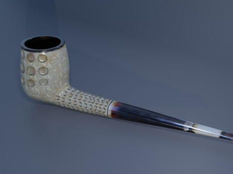 Meerschaum Carved Pipe Modelo 3D