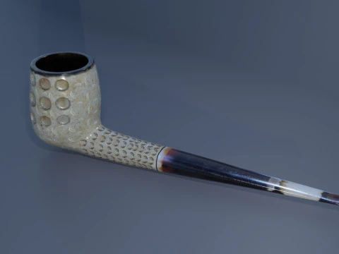 Tubo esculpido em espuma de mar Modelo 3D
