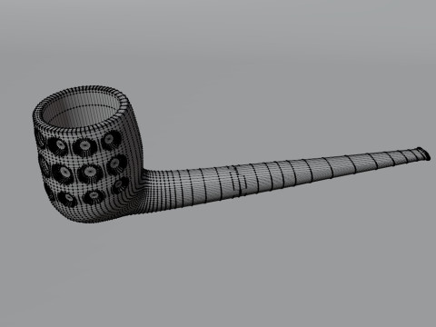 Meerschaum Carved Pipe Modelo 3D