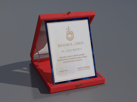 Award Plaque 3D Модель