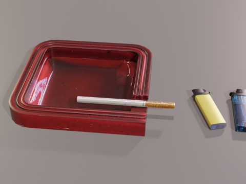 Old style ashtray 3Dモデル
