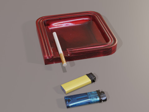 Old style ashtray 3D Model
