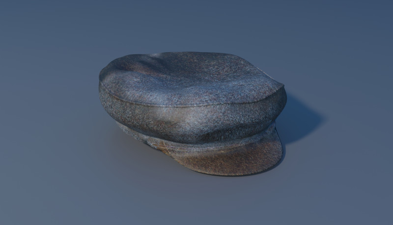 Old Style Hat 3D Модель .c4d .max .obj .3ds .fbx .stl .blend 