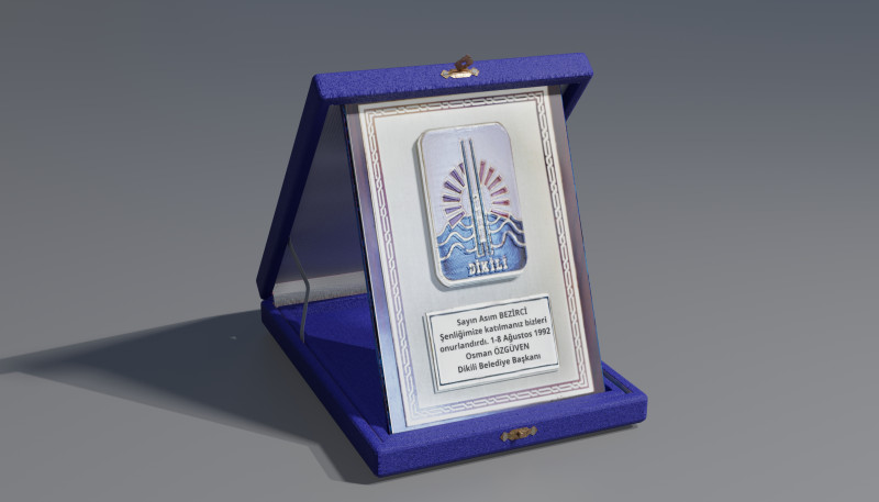 Award Plaque Modelo 3D .c4d .max .obj .3ds .fbx .stl .blend 