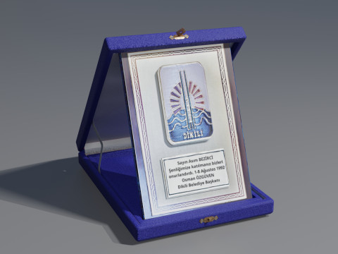 Award Plaque Model 3D