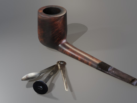 Smoking Pipe 3D Model