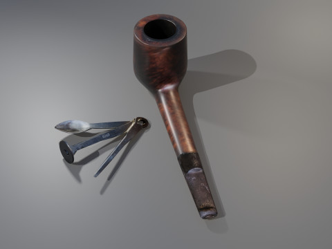 Smoking Pipe Model 3D
