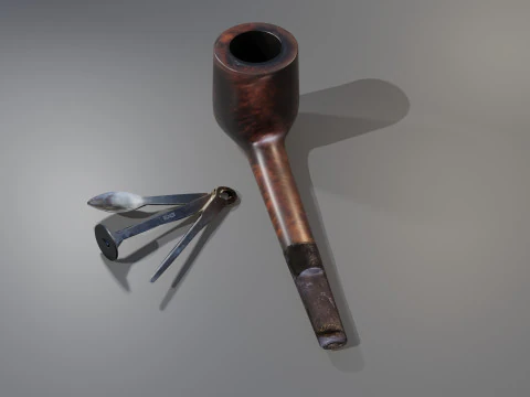 Pipa da fumo Modello 3D