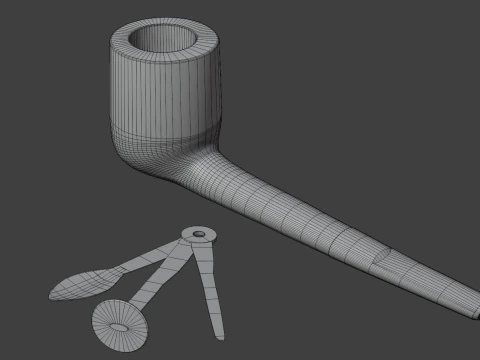 Pipa da fumo Modello 3D