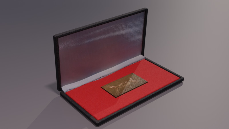 Award Plaque 3D 모델 .c4d .max .obj .3ds .fbx .stl .blend 