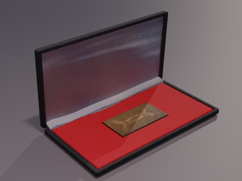 Award Plaque Model 3D