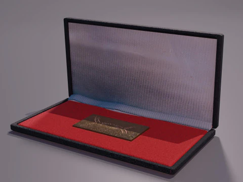 Award Plaque 3D Model