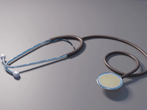 Estetosc&oacute;pio Modelo 3D