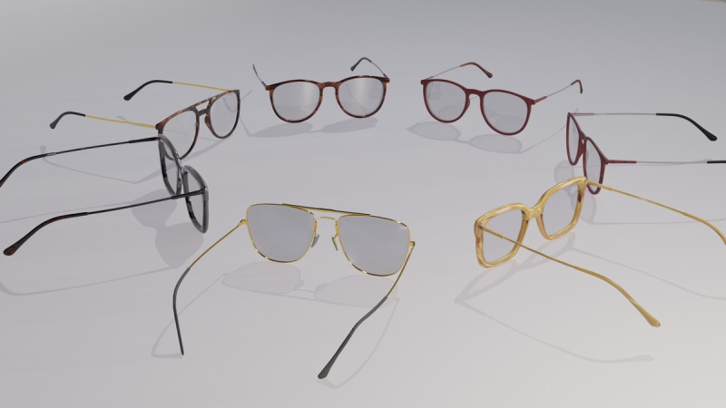 Eyeglasses Modèle 3D .c4d .max .obj .3ds .fbx .stl .blend