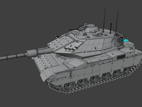 M60T Sabra Tank Modello 3D