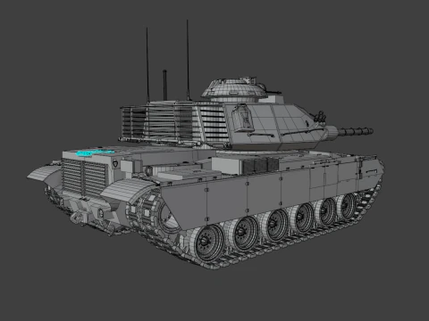 M60T Sabra Tank 3D Model