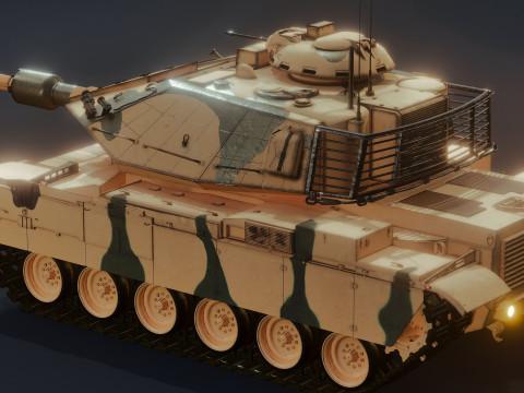 M60T Sabra Tank Modello 3D