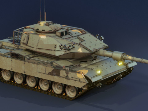 M60T Sabra Tank Modello 3D
