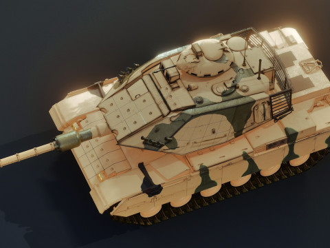 M60T Sabra Tank Modello 3D