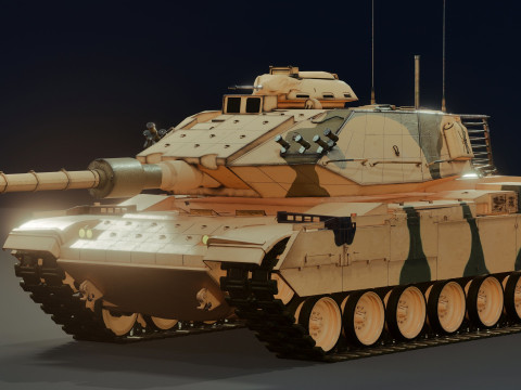M60T Sabra Tank Modello 3D