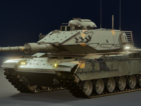 M60T Sabra Tank Modello 3D