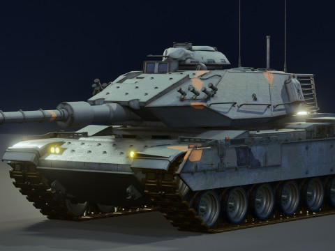 M60T Sabra Tank Modello 3D