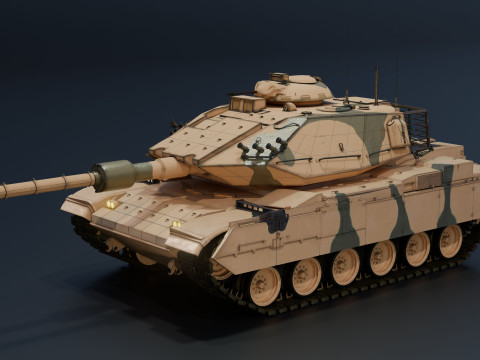 M60T Sabra Tank Modello 3D
