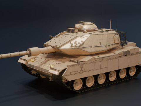 M60T Sabra Tank Modello 3D