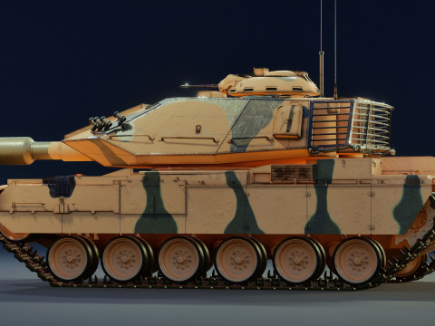 M60T Sabra Tank Modello 3D
