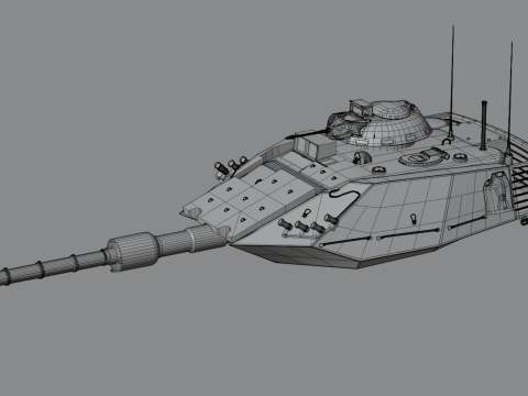M60T Sabra Tank Modello 3D