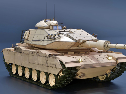 M60T Sabra Tank 3D Model