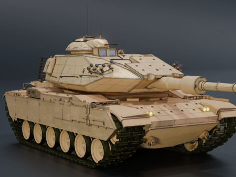 M60T Sabra Tank 3D Model