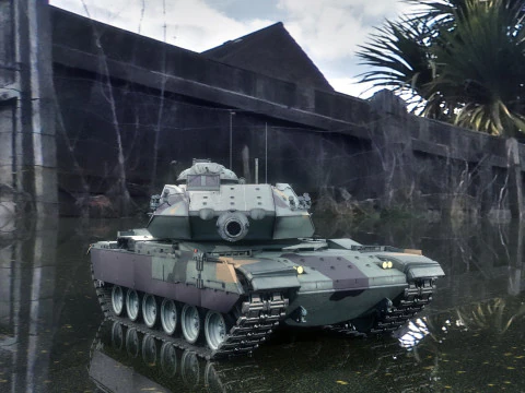 M60T Sabra Tank 3D Model