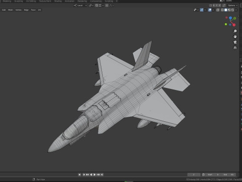 F35B Lightning II - Rigged - with high resolution Textures 3D-Modell