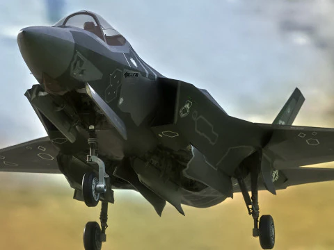 F35A Lightning II &mdash; оснащенный &mdash; с кабиной высокого разрешения 3D Модель