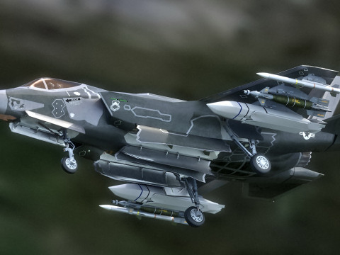 F35A Lightning II - Attrezzato - con cabina di pilotaggio ad alta risoluzione Modello 3D
