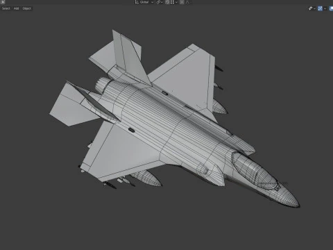F35A Lightning II &mdash; оснащенный &mdash; с кабиной высокого разрешения 3D Модель