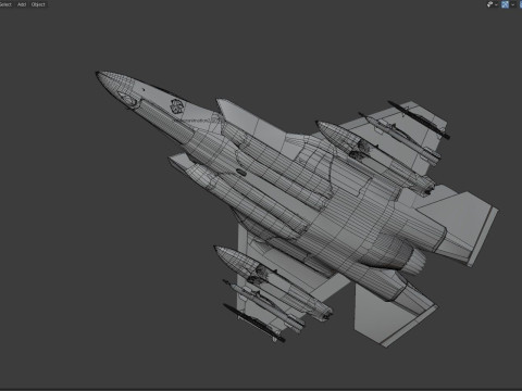 F35A Lightning II - Rigged - with high resolution Textures Model 3D