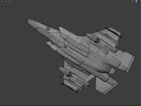 F35A Lightning II &mdash; оснащенный &mdash; с кабиной высокого разрешения 3D Модель